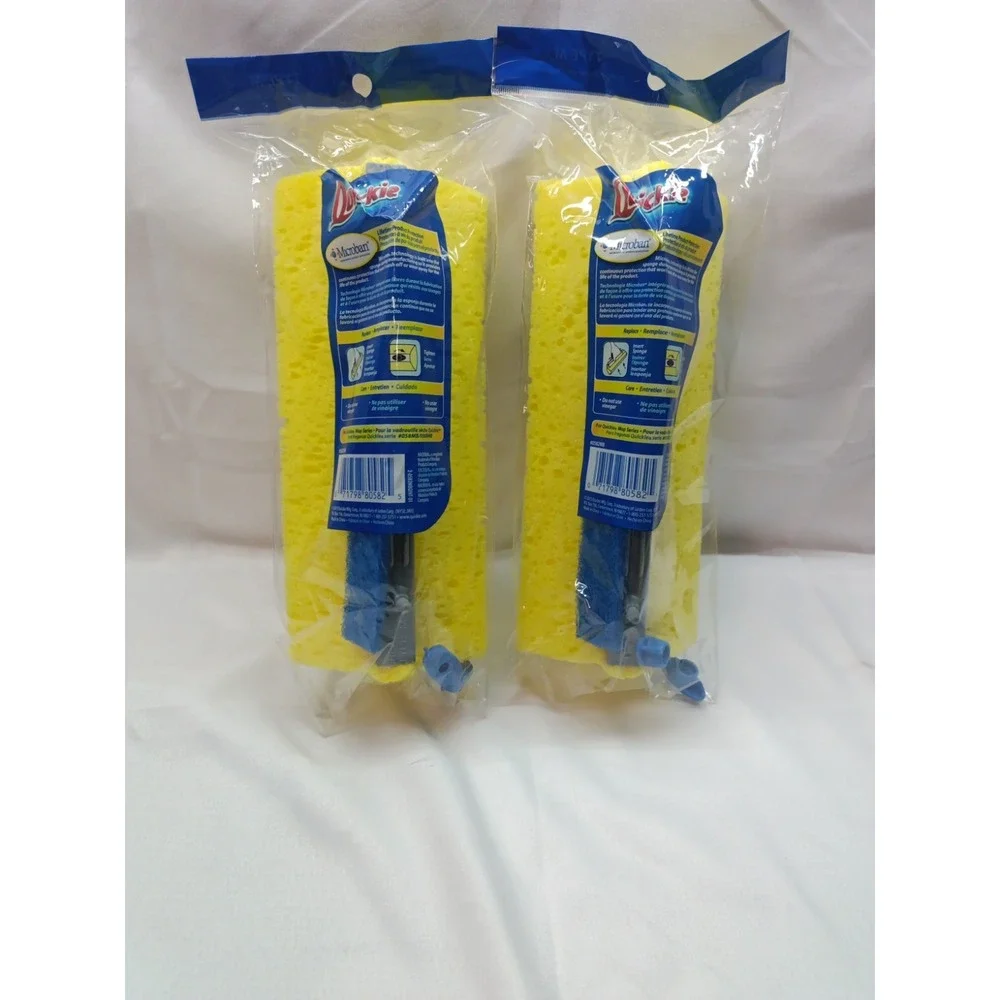 2 Quickie Mop & Scrub Roller Refills Type M Fits #058MB 058BMB Anti-microbial